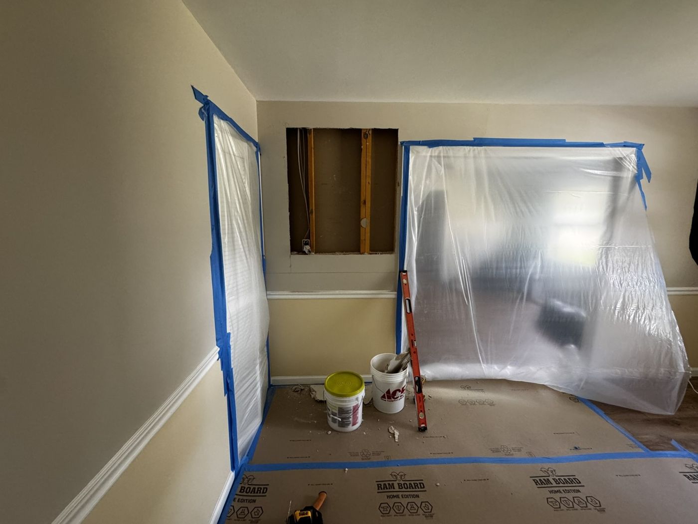 Drywall Repair & Interior Painting — Before — second view