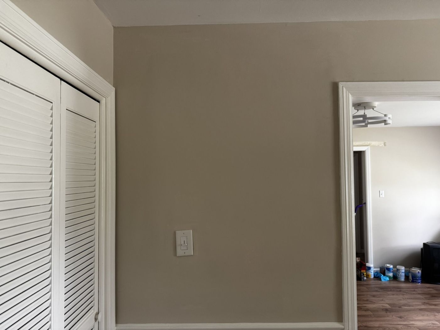 Drywall Repair & Interior Painting — After — finished wall