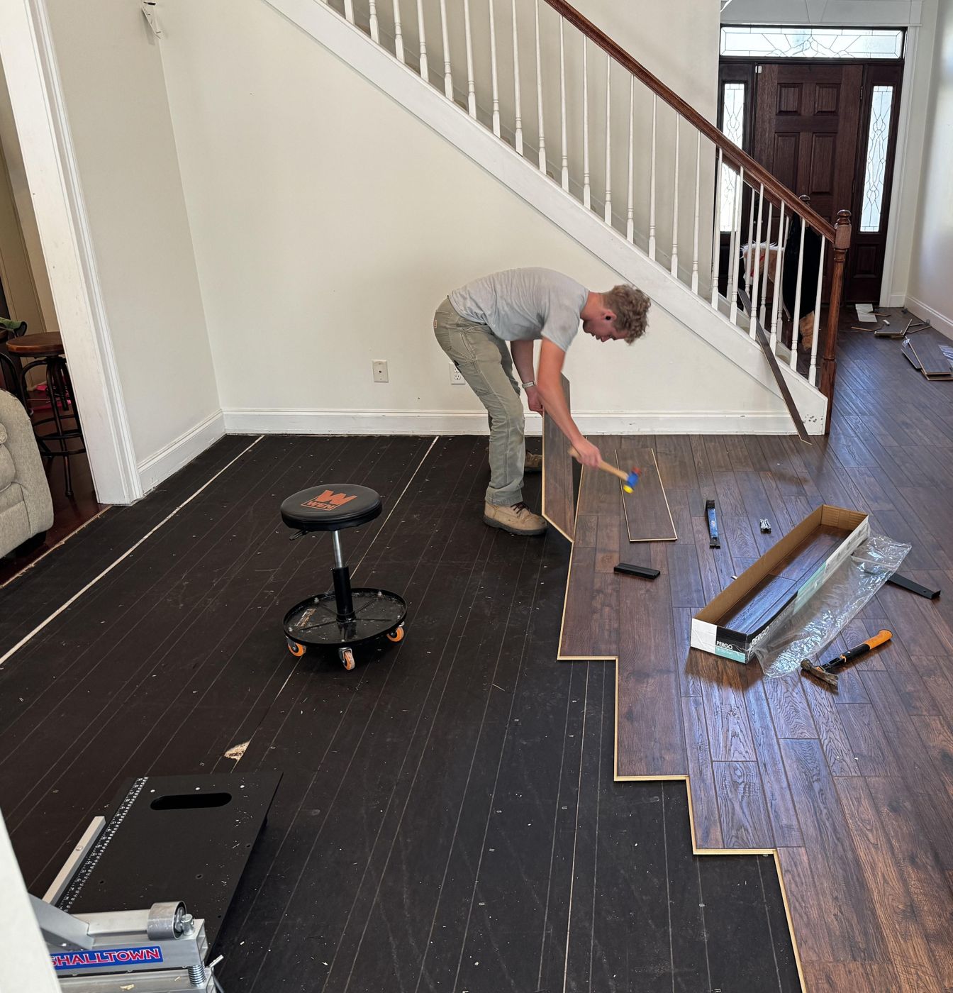 Flooring installation by True Renovation & Painting